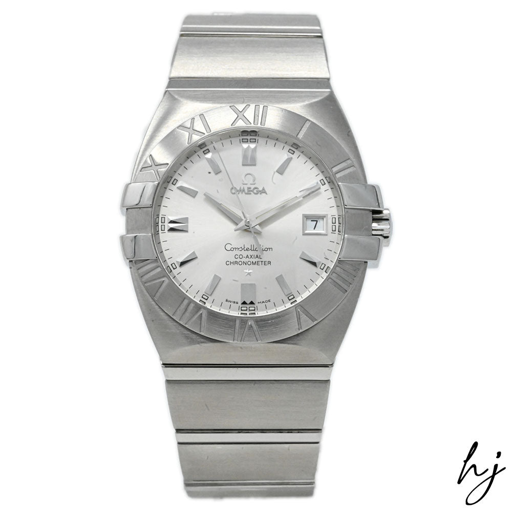 Omega Unisex Constellation Double Eagle Stainless Steel 38mm Silver Stick Dial Watch Reference #: 1503.30.00 - Happy Jewelers Fine Jewelry Lifetime Warranty