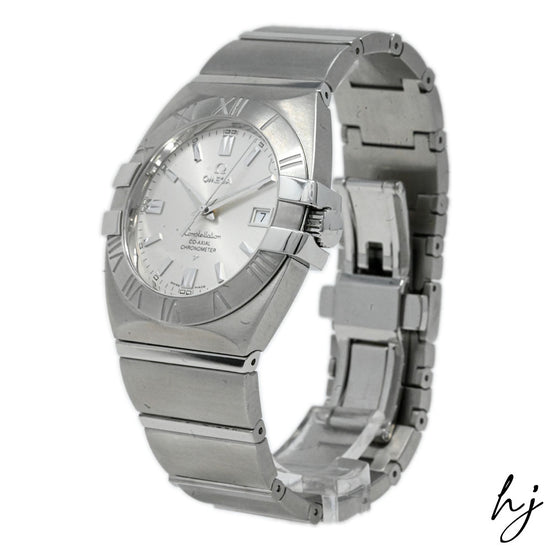 Omega Unisex Constellation Double Eagle Stainless Steel 38mm Silver Stick Dial Watch Reference #: 1503.30.00 - Happy Jewelers Fine Jewelry Lifetime Warranty