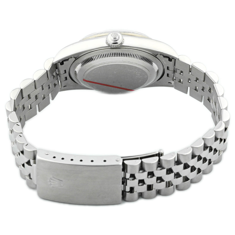 Rolex Unisex Datejust Stainless Steel 36mm Rose Diamond Dot Dial Watch Reference #: 16234 - Happy Jewelers Fine Jewelry Lifetime Warranty