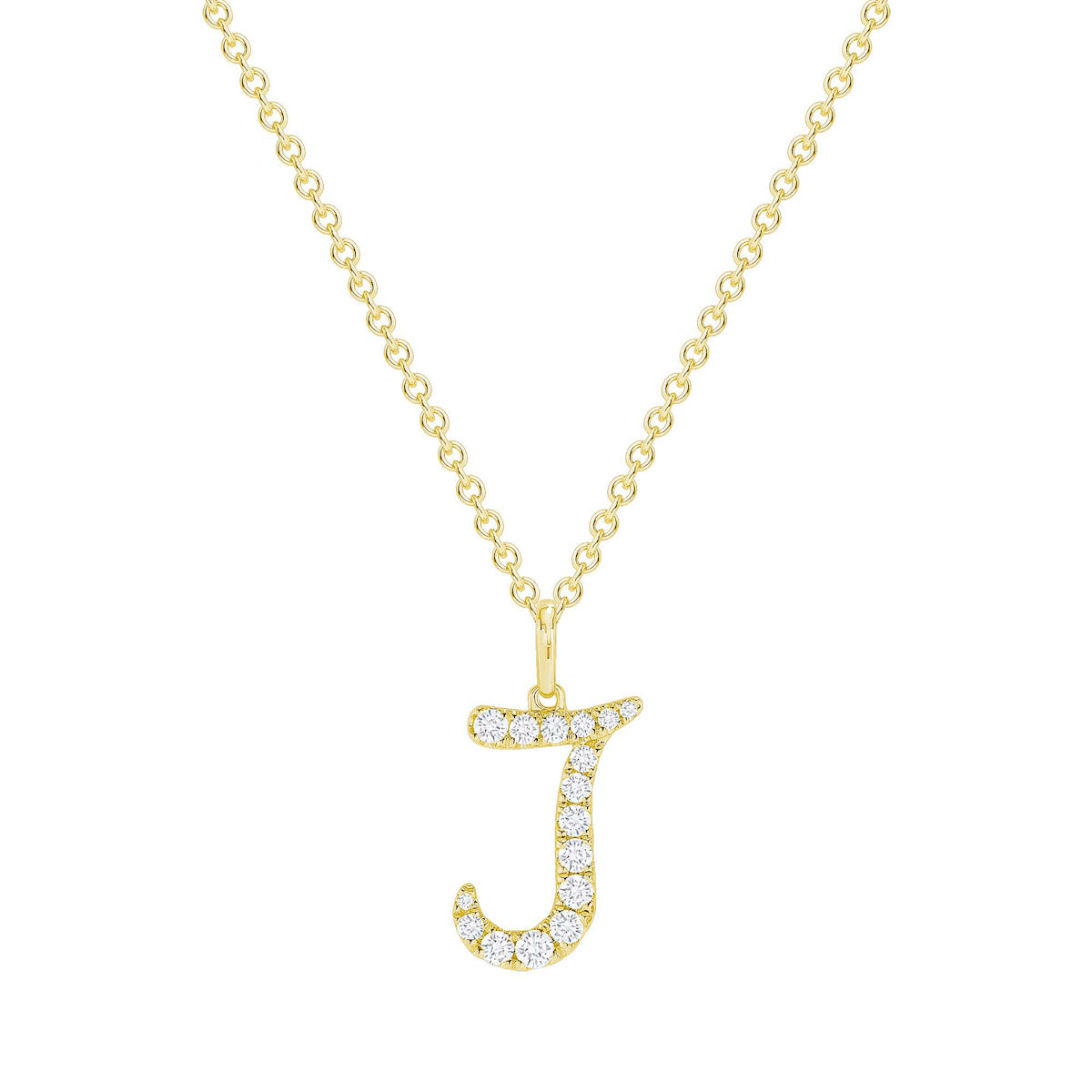 Darling Diamond Initial Necklace - Happy Jewelers Fine Jewelry Lifetime Warranty
