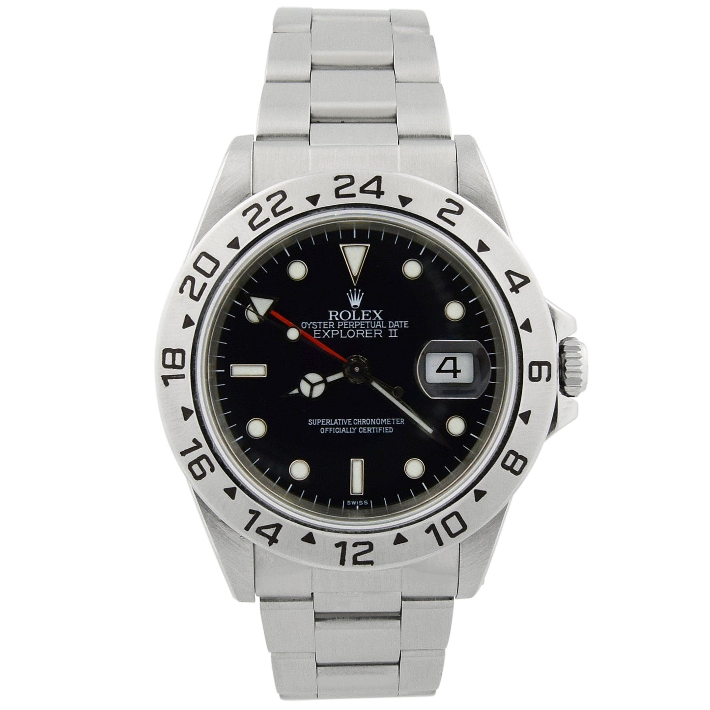 Load image into Gallery viewer, Rolex Men&amp;#39;s Explorer II Stainless Steel 40mm Black Dot Dial Watch Reference #: 16570 - Happy Jewelers Fine Jewelry Lifetime Warranty
