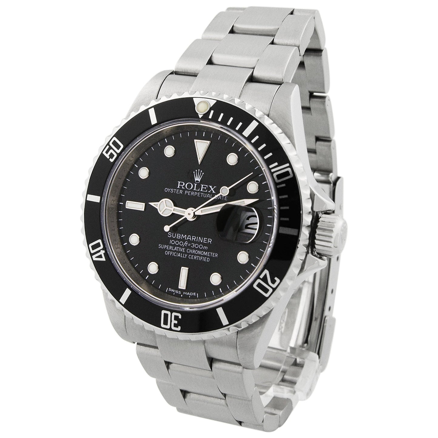 Load image into Gallery viewer, Rolex Men&amp;#39;s Submariner Date Stainless Steel 40mm Black Dot Dial Watch Reference# 16610 - Happy Jewelers Fine Jewelry Lifetime Warranty
