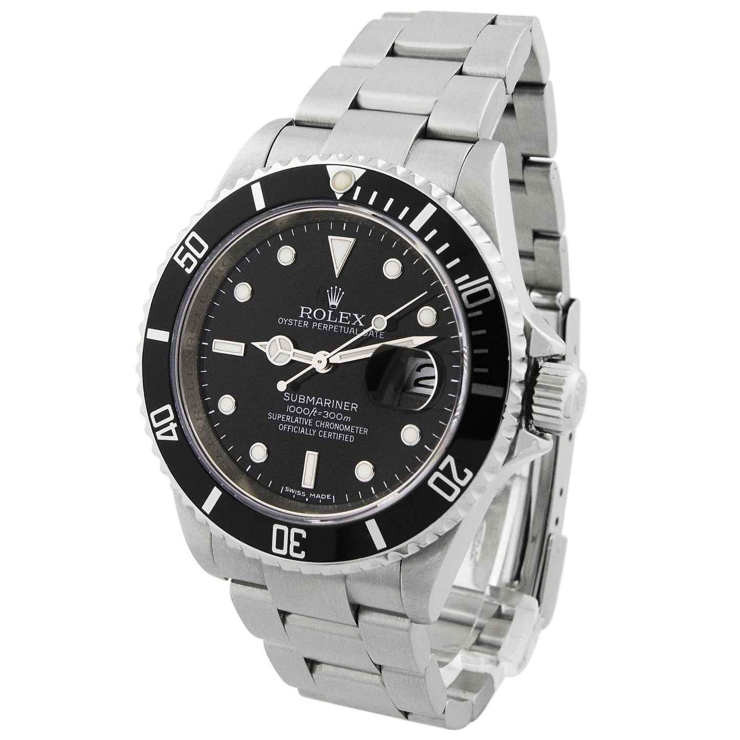 Load image into Gallery viewer, Rolex Men&amp;#39;s Submariner Date Stainless Steel 40mm Black Dot Dial Watch Reference #: 16610 - Happy Jewelers Fine Jewelry Lifetime Warranty
