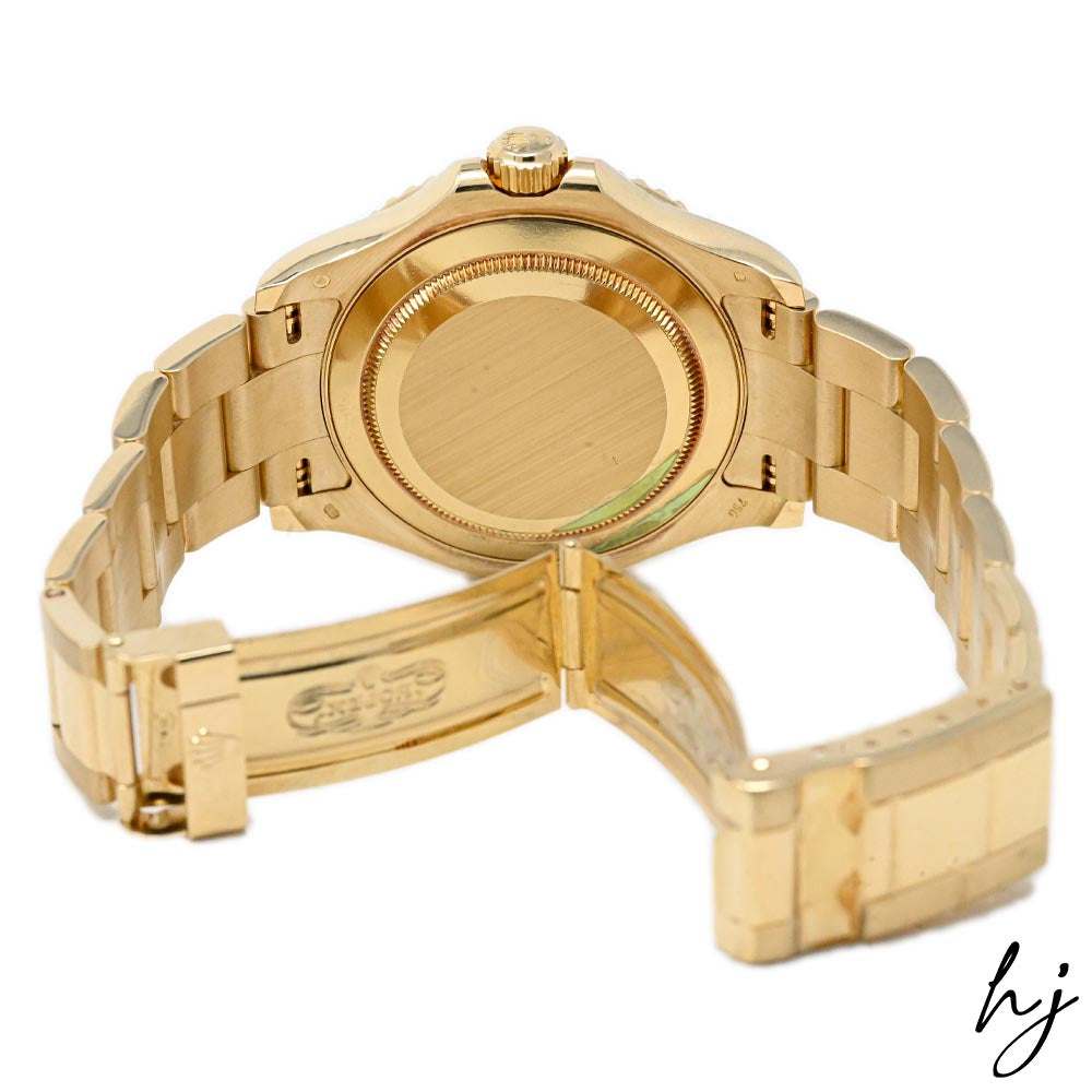 Rolex Men's Yacht-Master 18K Yellow Gold 40mm White Dot Dial Watch Reference #: 16628 - Happy Jewelers Fine Jewelry Lifetime Warranty