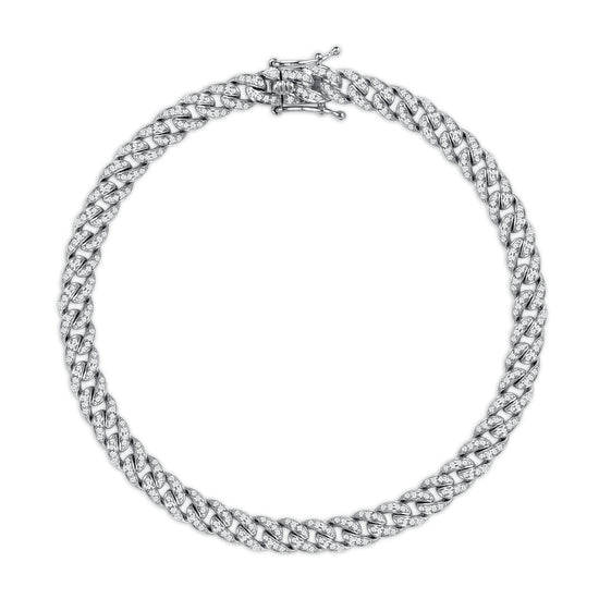 Mini Diamond Cuban Bracelet - Happy Jewelers Fine Jewelry Lifetime Warranty