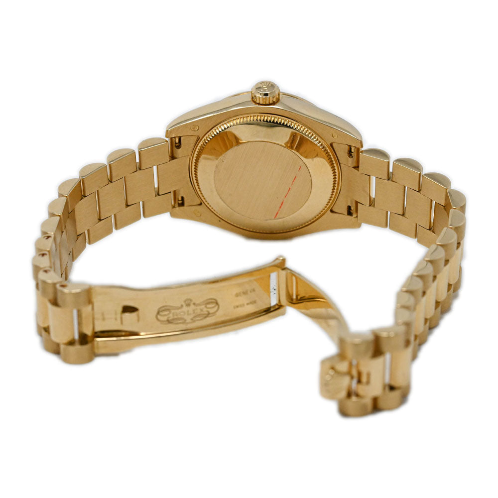 Rolex Ladies Datejust 18K Yellow Gold 31mm Champagne Diamond Dial Watch Reference #: 178278 - Happy Jewelers Fine Jewelry Lifetime Warranty