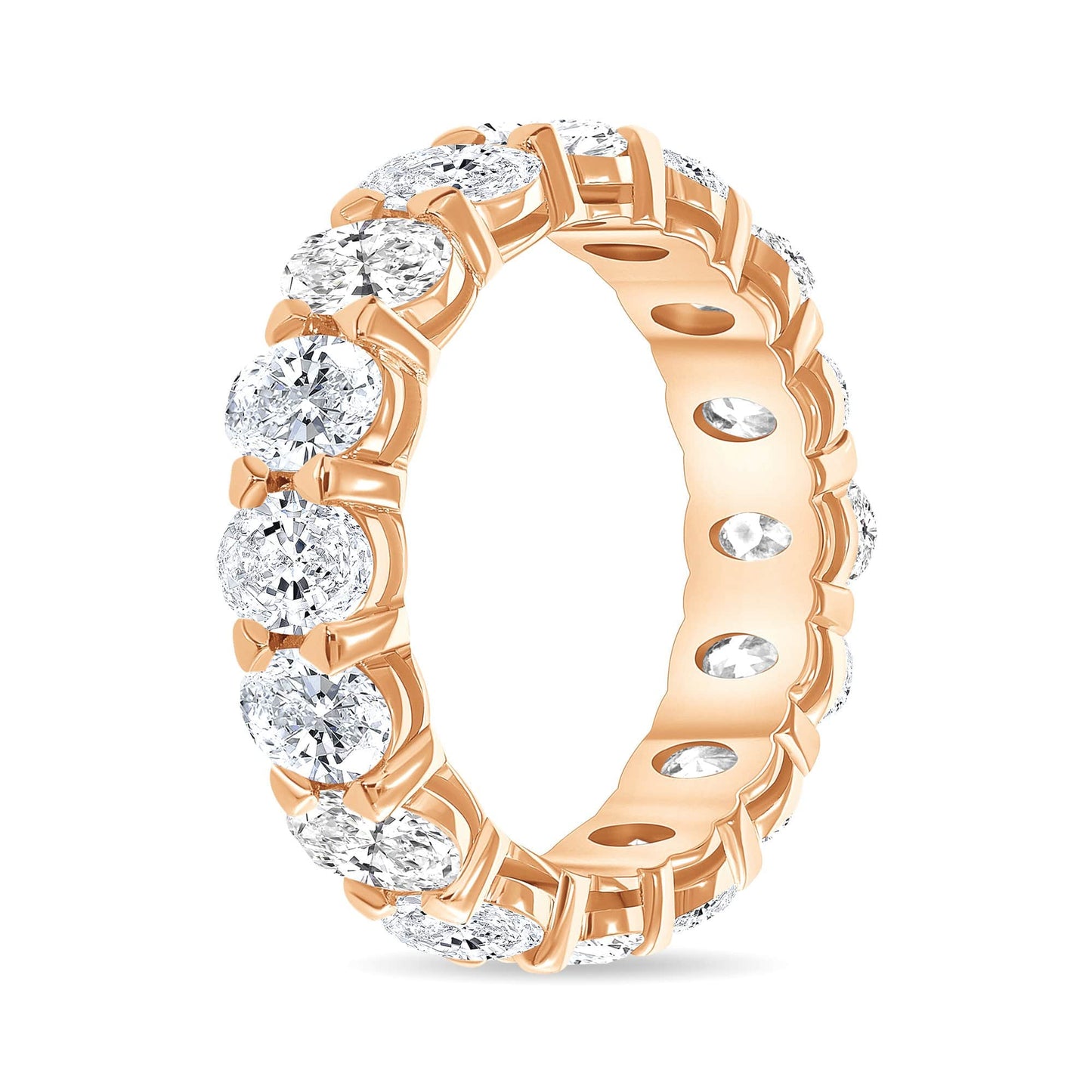 Load image into Gallery viewer, Oval Diamond Eternity Band w/ .50 Stones - Happy Jewelers Fine Jewelry Lifetime Warranty
