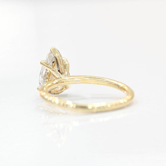 2.00 Carat Pear Lab Grown Diamond Engagement Ring - Happy Jewelers Fine Jewelry Lifetime Warranty
