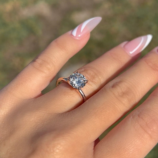 2.01 Round Brilliant Lab Created Diamond Engagement Ring - Happy Jewelers Fine Jewelry Lifetime Warranty