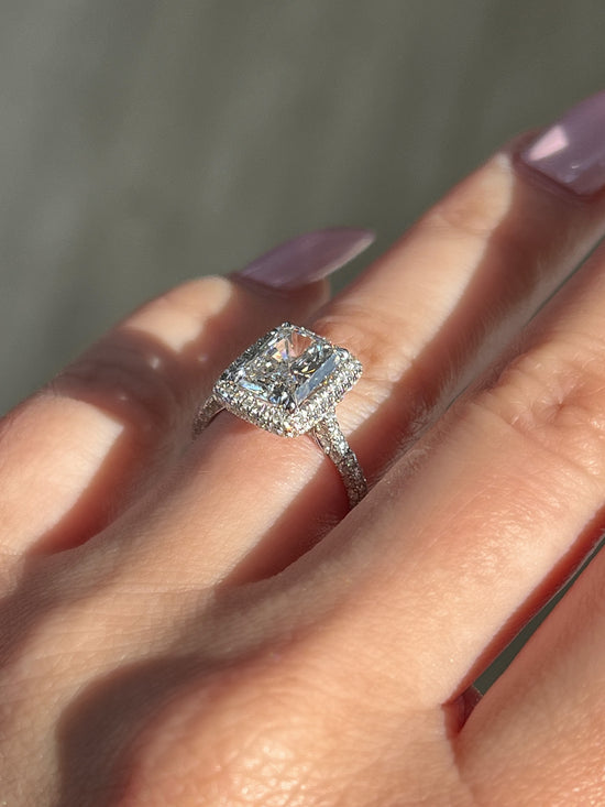 Engagement Ring Wednesday | 2.03 Radiant Cut Lab Created Diamond - Happy Jewelers Fine Jewelry Lifetime Warranty