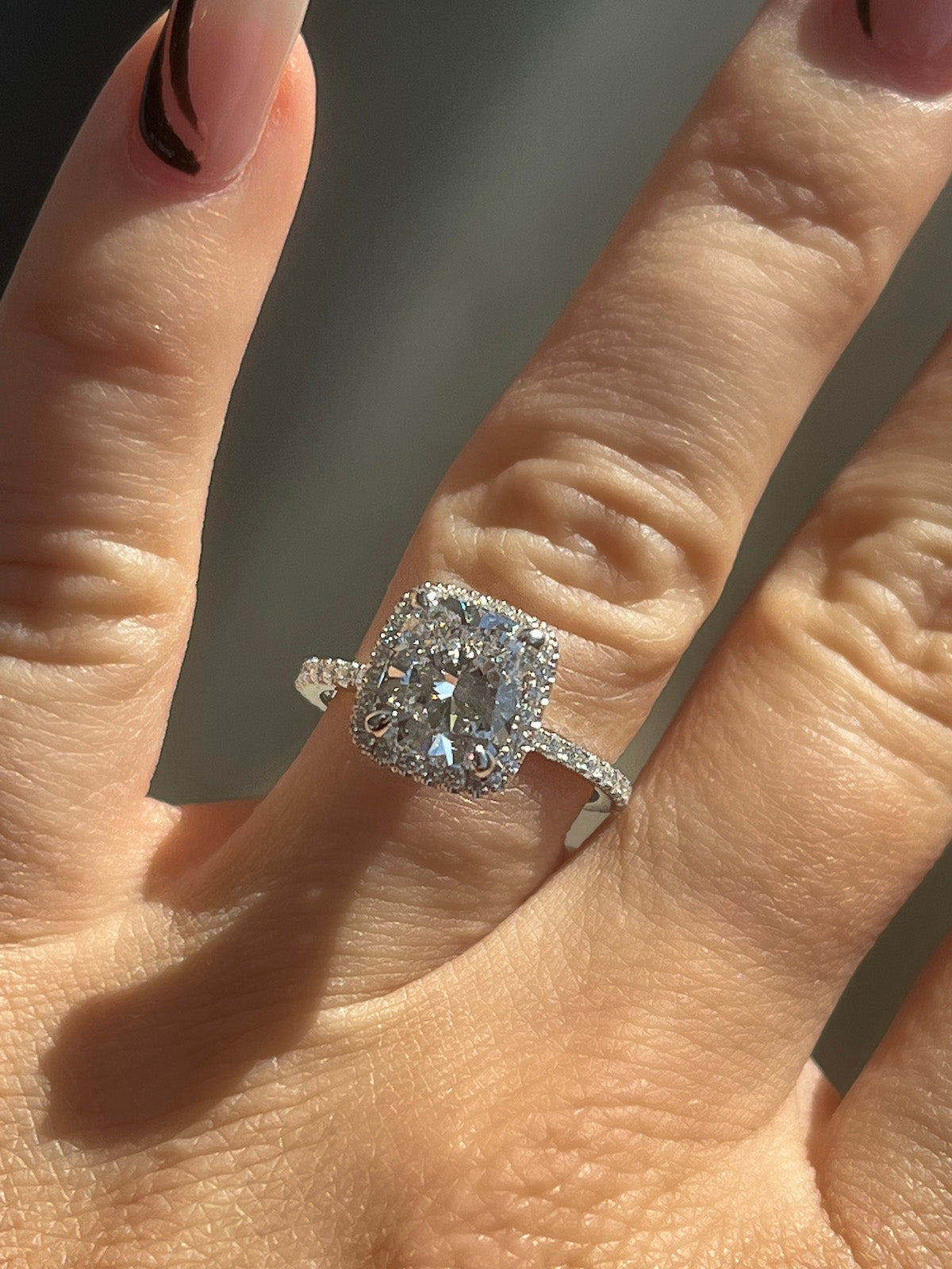 Load image into Gallery viewer, Engagement Ring Wednesday | 2.04 Cushion Cut Lab Created Diamond - Happy Jewelers Fine Jewelry Lifetime Warranty
