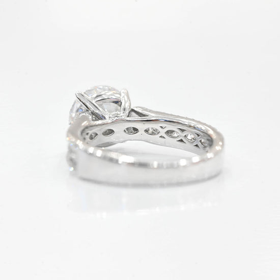 2.04 Carat Round Lab Created Diamond Engagement Ring - Happy Jewelers Fine Jewelry Lifetime Warranty
