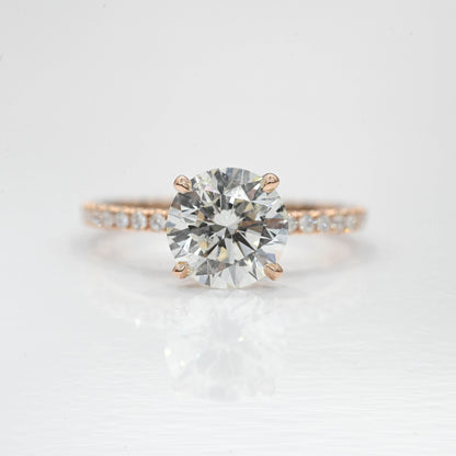 2.11 Carat Round Natural Diamond Engagement Ring - Happy Jewelers Fine Jewelry Lifetime Warranty