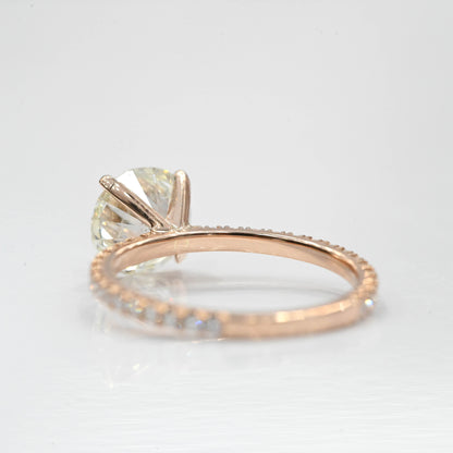 2.11 Carat Round Natural Diamond Engagement Ring - Happy Jewelers Fine Jewelry Lifetime Warranty