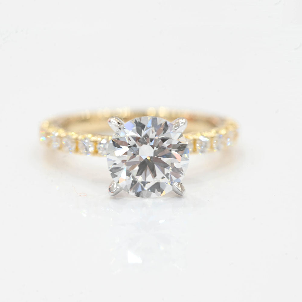 2.13 Carat Round Lab Grown Diamond Engagement Ring - Happy Jewelers Fine Jewelry Lifetime Warranty