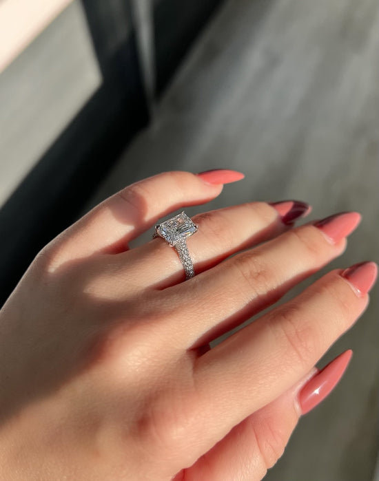 Engagement Ring Wednesday | 2.16 Radiant Cut Lab Created Diamond - Happy Jewelers Fine Jewelry Lifetime Warranty