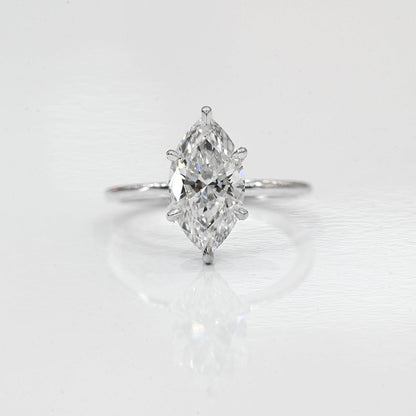 2.21 Carat Marquise Lab Grown Diamond Engagement Ring - Happy Jewelers Fine Jewelry Lifetime Warranty