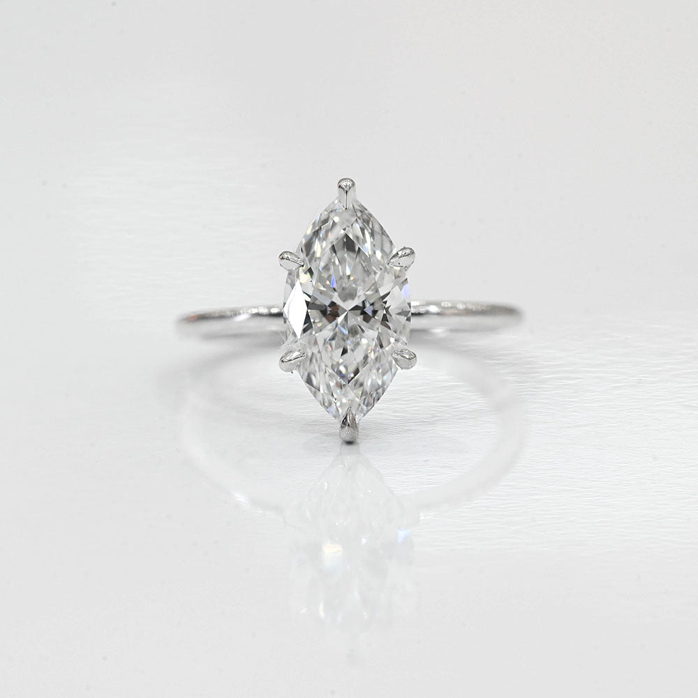 2.21 Carat Marquise Lab Grown Diamond Engagement Ring - Happy Jewelers Fine Jewelry Lifetime Warranty