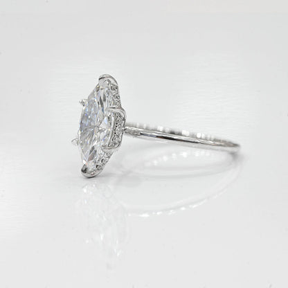 2.21 Carat Marquise Lab Grown Diamond Engagement Ring - Happy Jewelers Fine Jewelry Lifetime Warranty