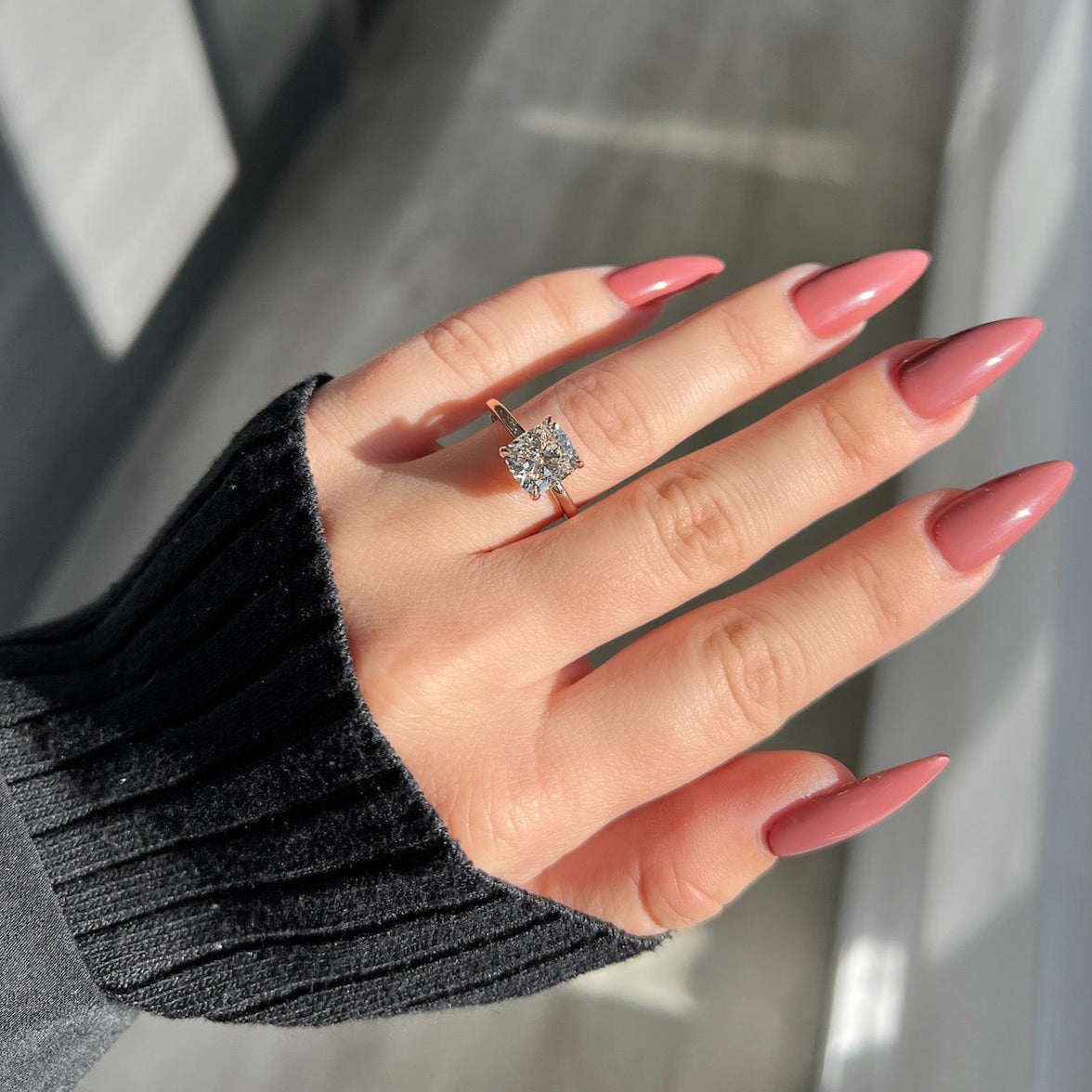 2.5 ct cushion cut diamond ring Clearance