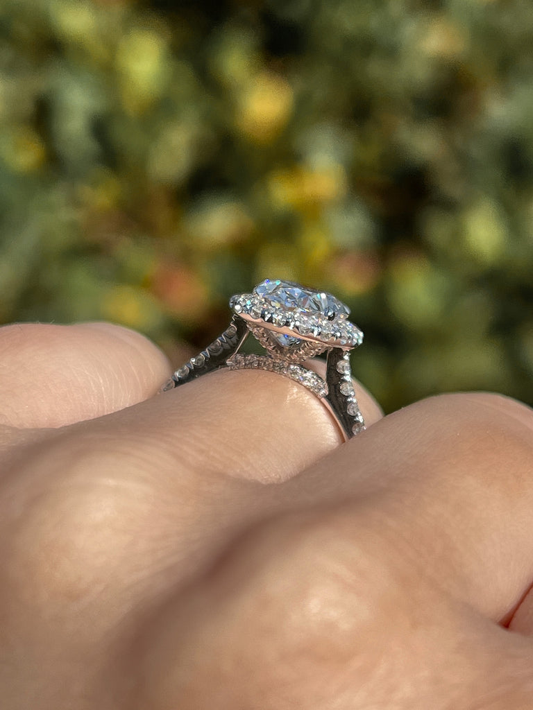 Engagement Ring Wednesday | 2.57 Oval Cut Lab Created Diamond Engagement Ring - Happy Jewelers Fine Jewelry Lifetime Warranty