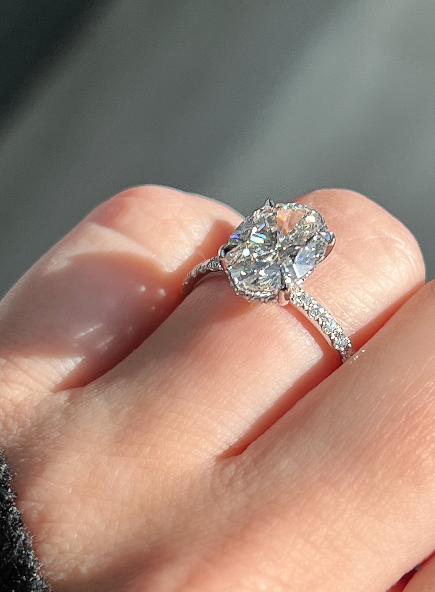 Engagement Ring Wednesday | 2.77 Oval Cut Lab Created Diamond - Happy Jewelers Fine Jewelry Lifetime Warranty