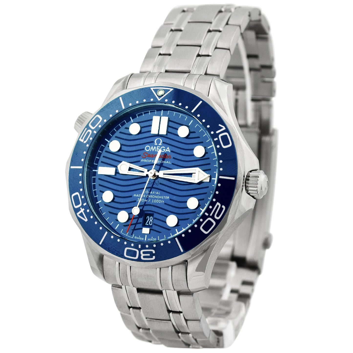 Load image into Gallery viewer, Omega Men&amp;#39;s Seamaster Stainless Steel 42mm Blue Wave Dot Dial Watch Reference #: 210.30.42.20.03.001 - Happy Jewelers Fine Jewelry Lifetime Warranty
