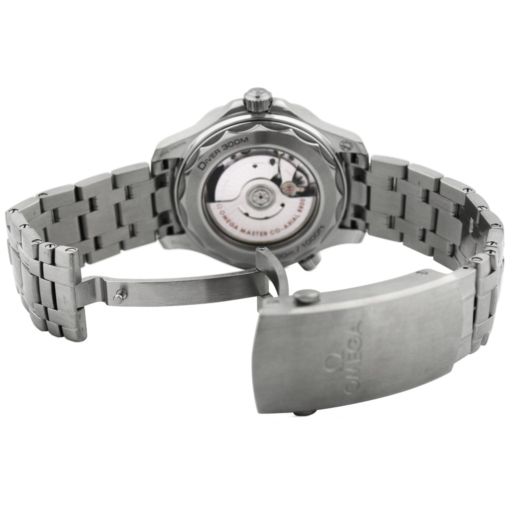 Omega Men's Seamaster Stainless Steel 42mm Blue Wave Dot Dial Watch Ref# 210.30.42.20.03.001 - Happy Jewelers Fine Jewelry Lifetime Warranty