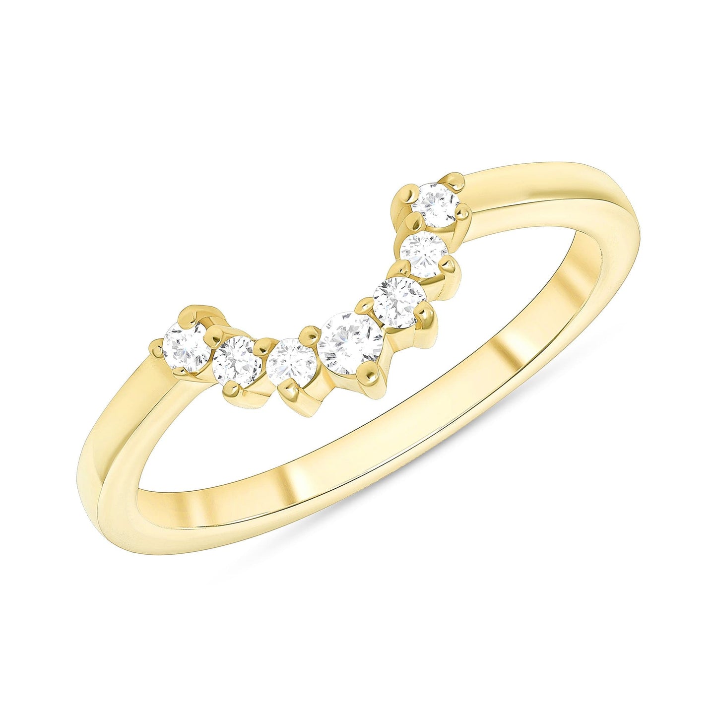 Diamond Curve Around Ring - Happy Jewelers Fine Jewelry Lifetime Warranty