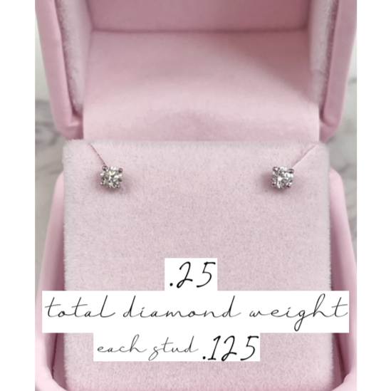 Classic Diamond Stud Earrings - Happy Jewelers Fine Jewelry Lifetime Warranty