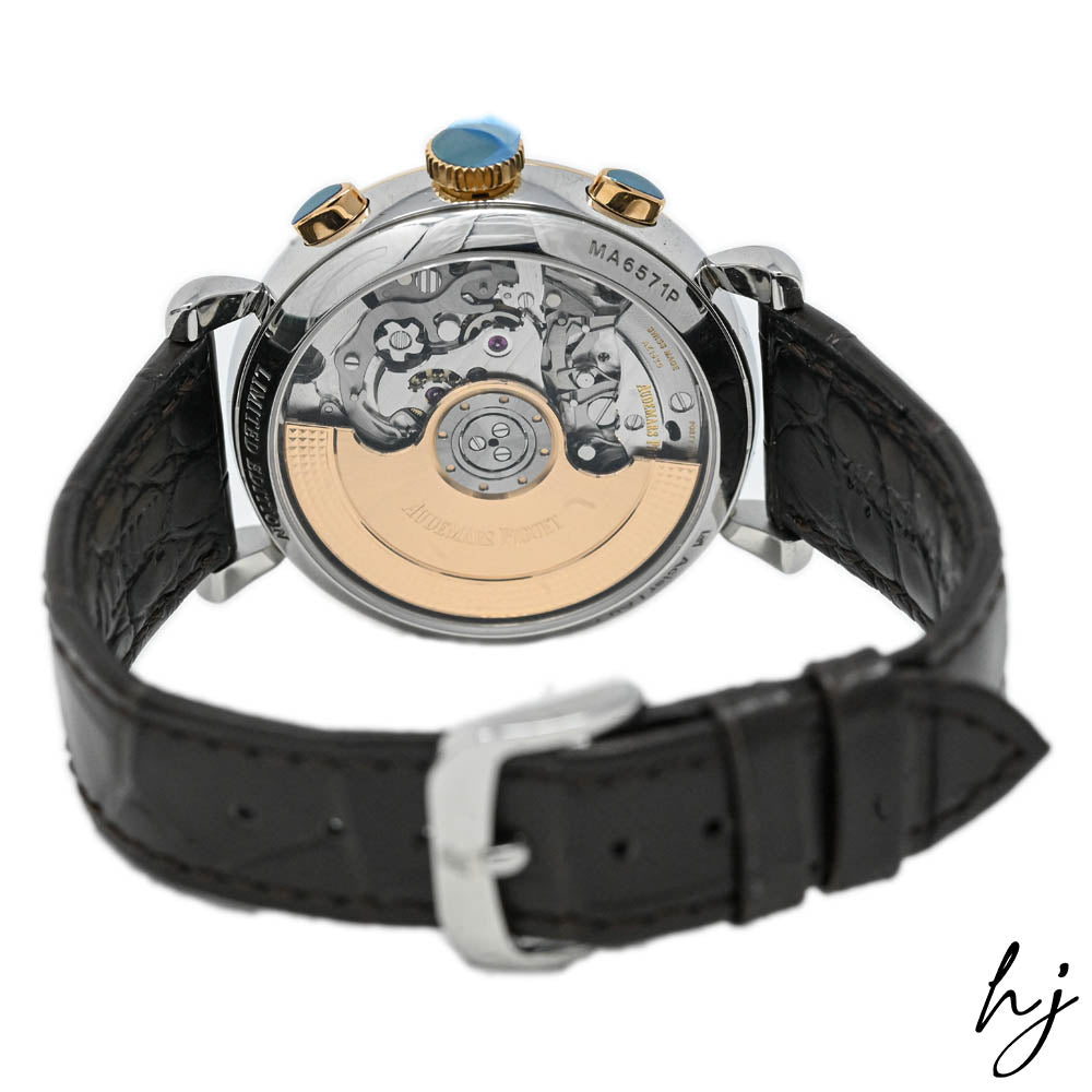 Audemars Piguet Men's [Re]master Stainless Steel 40mm Yellow Gold-Tone Dial Watch Ref# 26595SR.OO.A032VE.01 - Happy Jewelers Fine Jewelry Lifetime Warranty