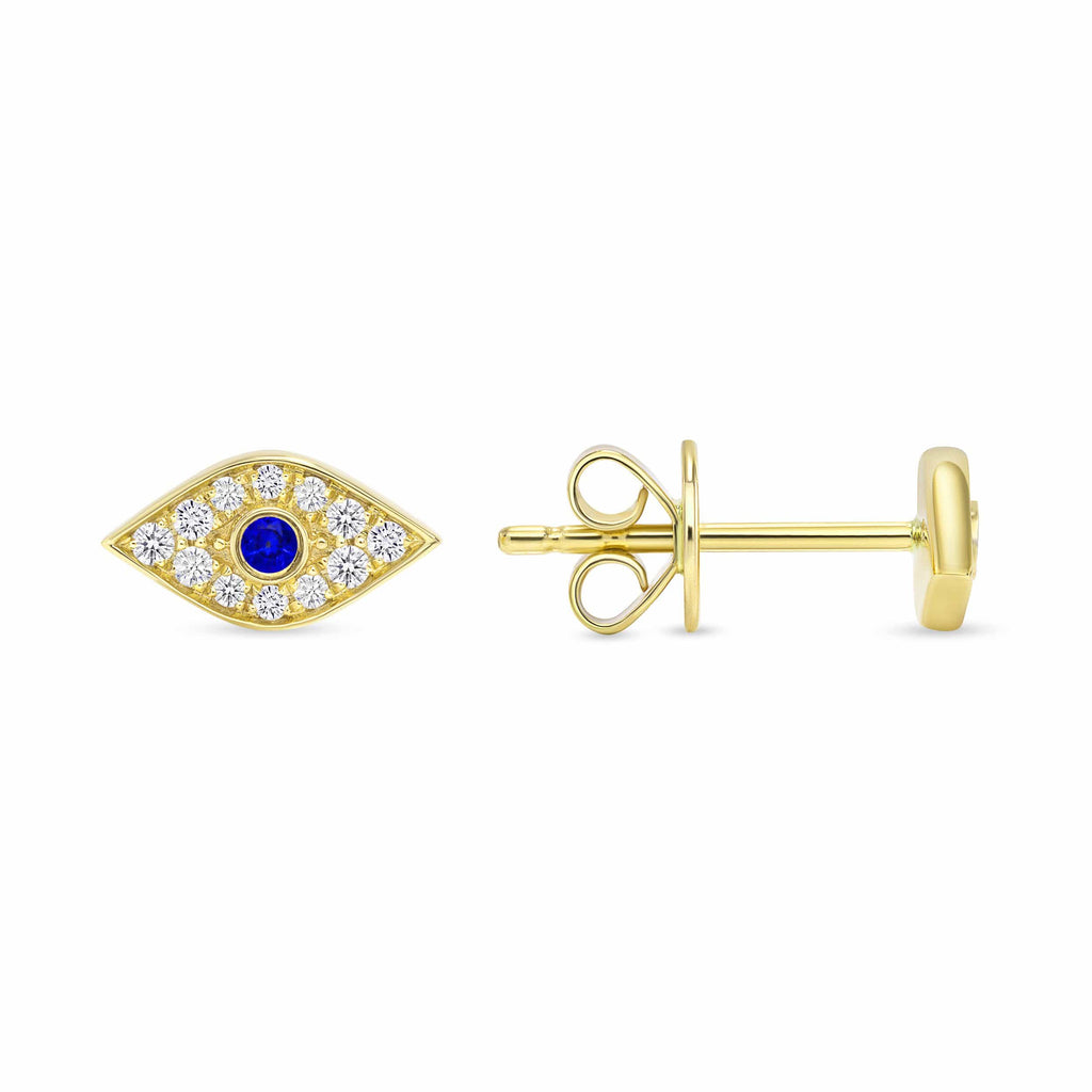 Evil Eye Studs - Happy Jewelers Fine Jewelry Lifetime Warranty