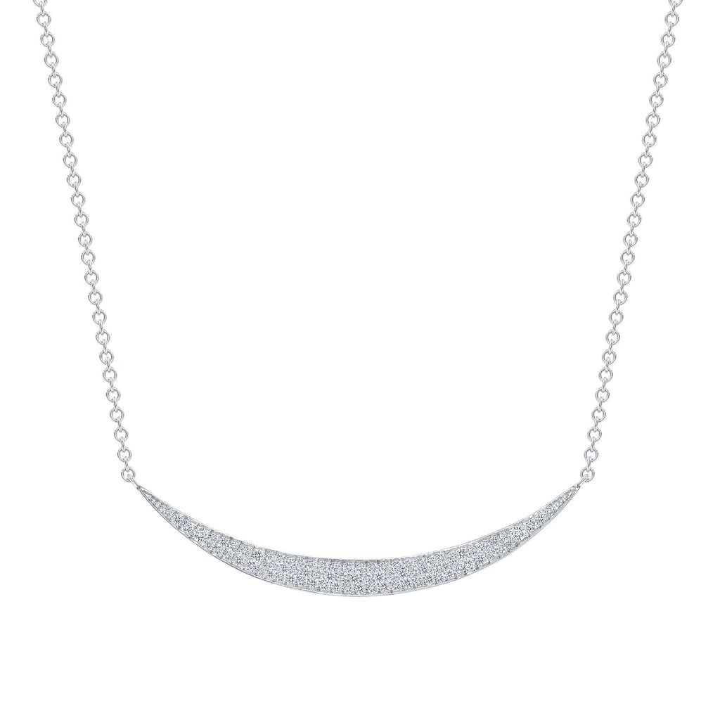 Diamond Crescent Moon Neckalce - Happy Jewelers Fine Jewelry Lifetime Warranty