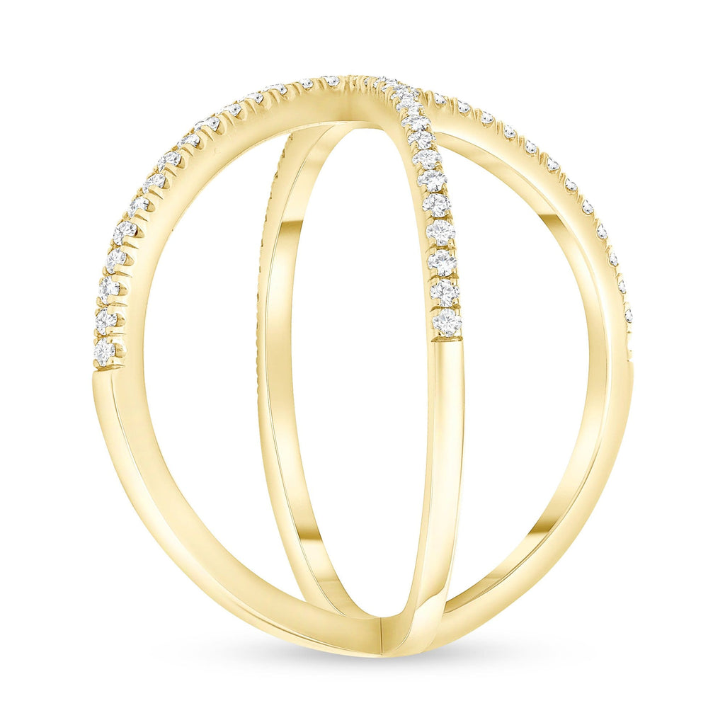 Large X Diamond Ring - Happy Jewelers Fine Jewelry Lifetime Warranty