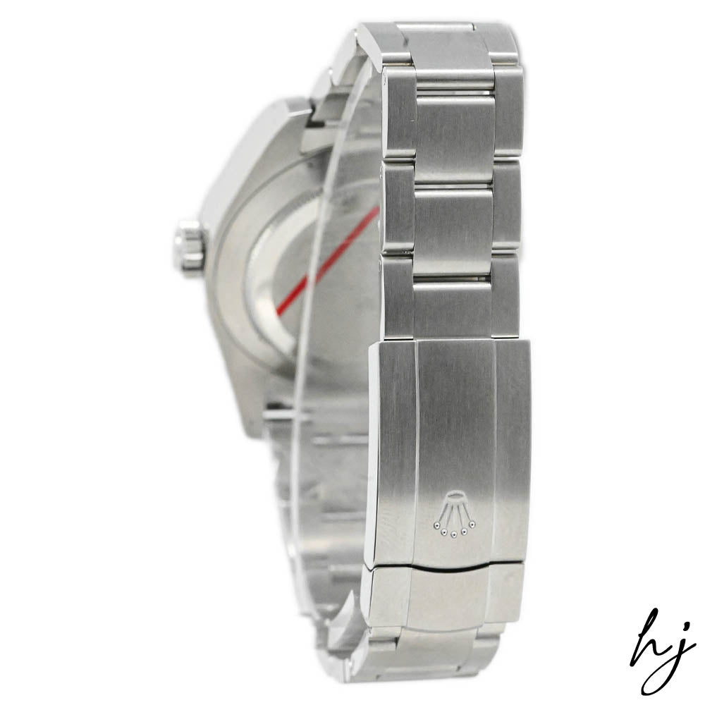 NEW Rolex Men's Air-King Stainless Steel 40mm Black Arabic Dial Watch Ref #116900 - Happy Jewelers Fine Jewelry Lifetime Warranty