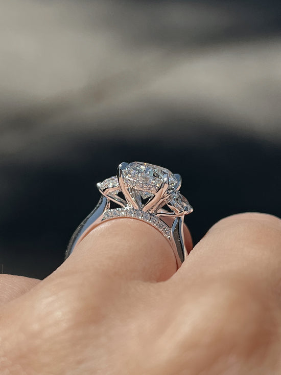 Engagement Ring Wednesday | 3.01 Oval Cut Lab Created Diamond - Happy Jewelers Fine Jewelry Lifetime Warranty