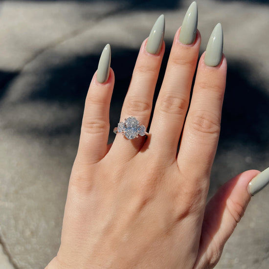 Engagement Ring Wednesday | 3.01 Oval Cut Lab Created Diamond - Happy Jewelers Fine Jewelry Lifetime Warranty