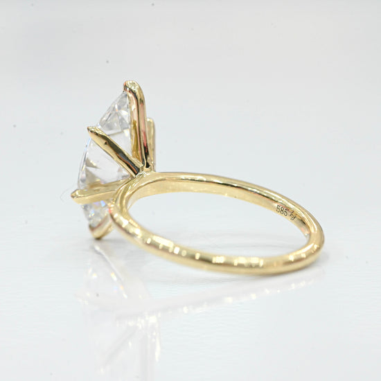 3.20 Carat Marquise Lab Created Diamond Engagement Ring - Happy Jewelers Fine Jewelry Lifetime Warranty