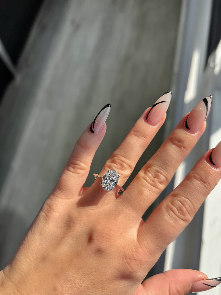 Engagement Ring Wednesday | 3.26 Oval Cut Lab Created Diamond - Happy Jewelers Fine Jewelry Lifetime Warranty
