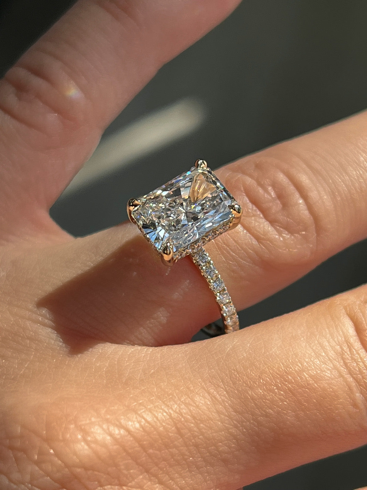 Engagement Ring Wednesday | 3.35 Radiant Cut Lab Created Diamond - Happy Jewelers Fine Jewelry Lifetime Warranty