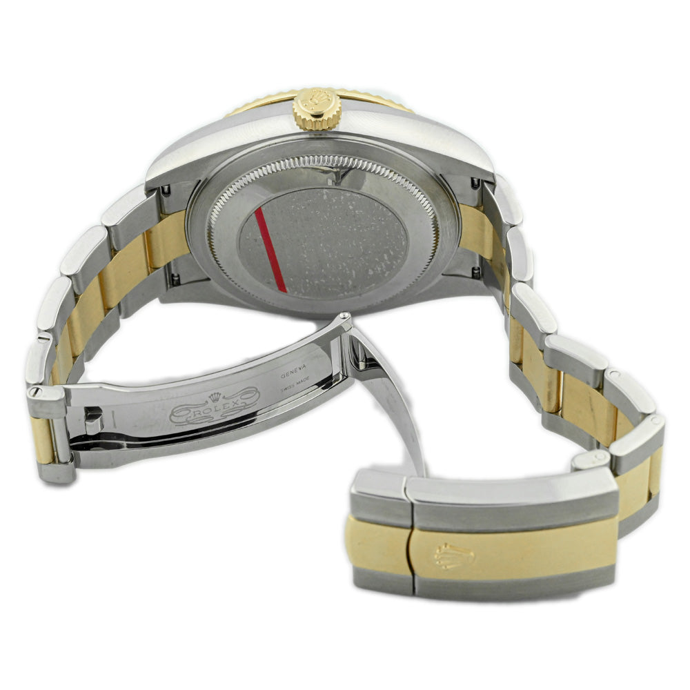 Rolex Men's Sky-Dweller 18K Yellow Gold & Steel 42mm Black Stick Dial Watch Reference #: 326933 - Happy Jewelers Fine Jewelry Lifetime Warranty