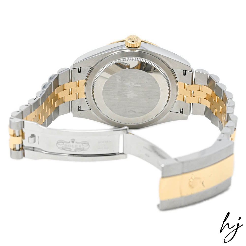 New! Rolex Men's Sky-Dweller 18K Yellow Gold & Steel 42mm White Stick Dial Watch Reference #: 326933 - Happy Jewelers Fine Jewelry Lifetime Warranty