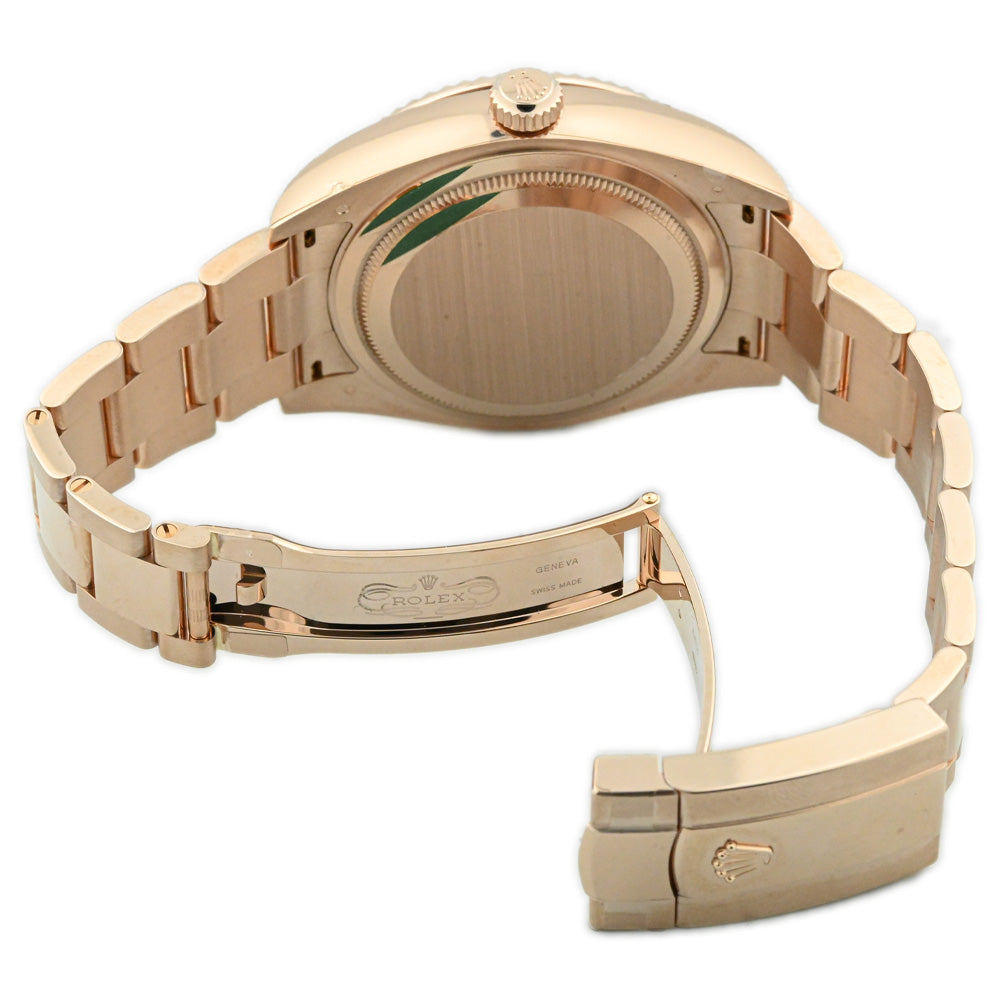 Rolex Men's Sky-Dweller 18K Everose Gold 42mm White Stick Dial Watch Reference #: 326935 - Happy Jewelers Fine Jewelry Lifetime Warranty