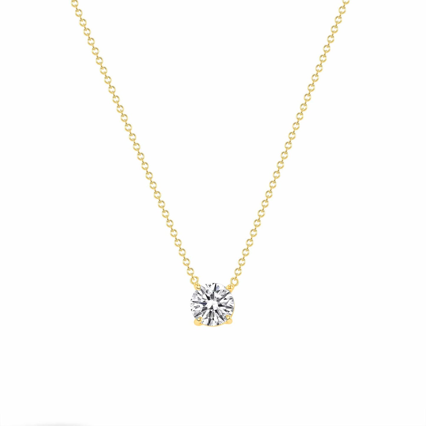 Load image into Gallery viewer, Diamond Solitaire Pendant - Happy Jewelers Fine Jewelry Lifetime Warranty

