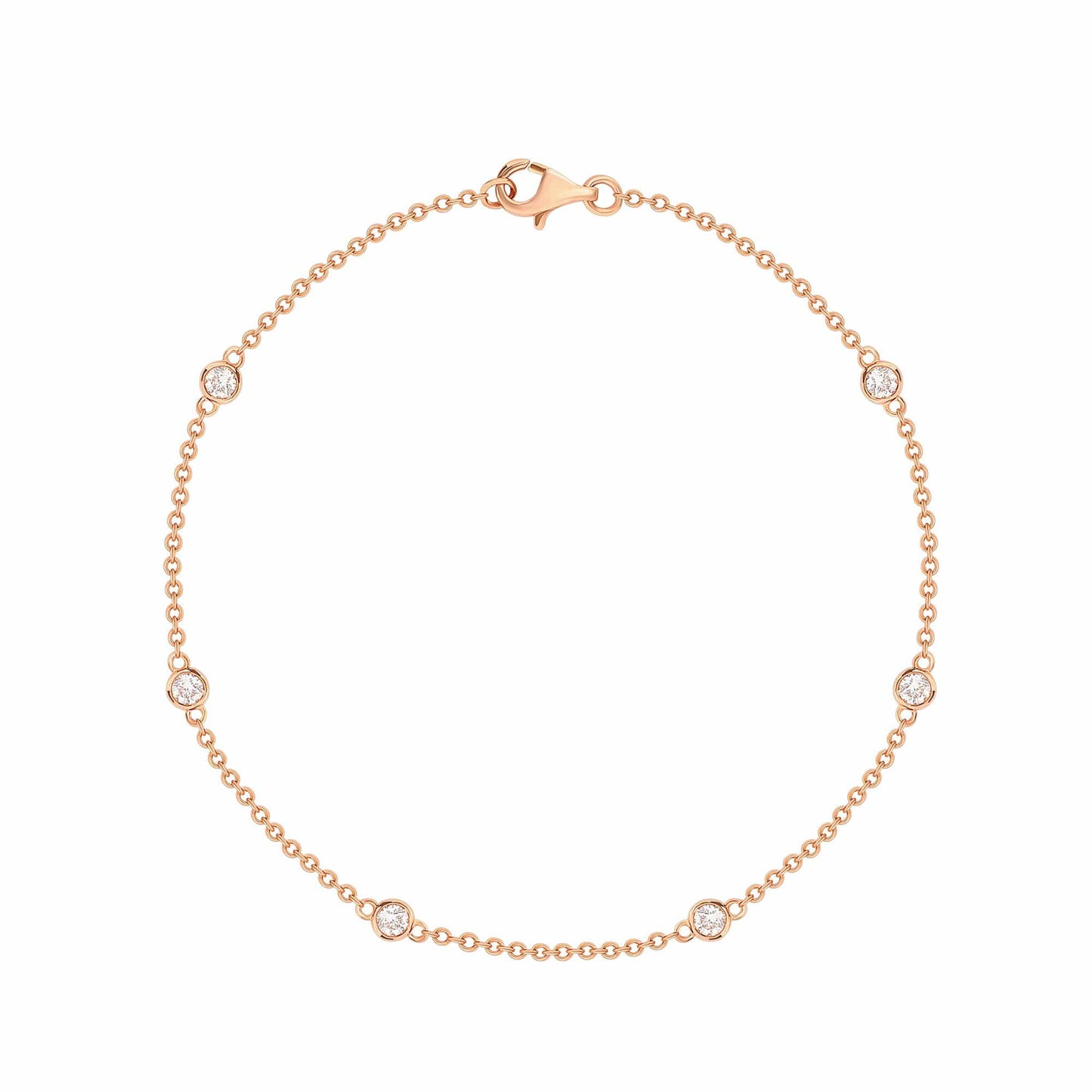 Diamonds Bezel Bracelet - Happy Jewelers Fine Jewelry Lifetime Warranty