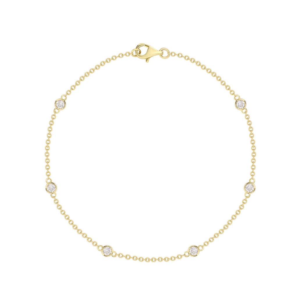 Diamonds Bezel Bracelet - Happy Jewelers Fine Jewelry Lifetime Warranty
