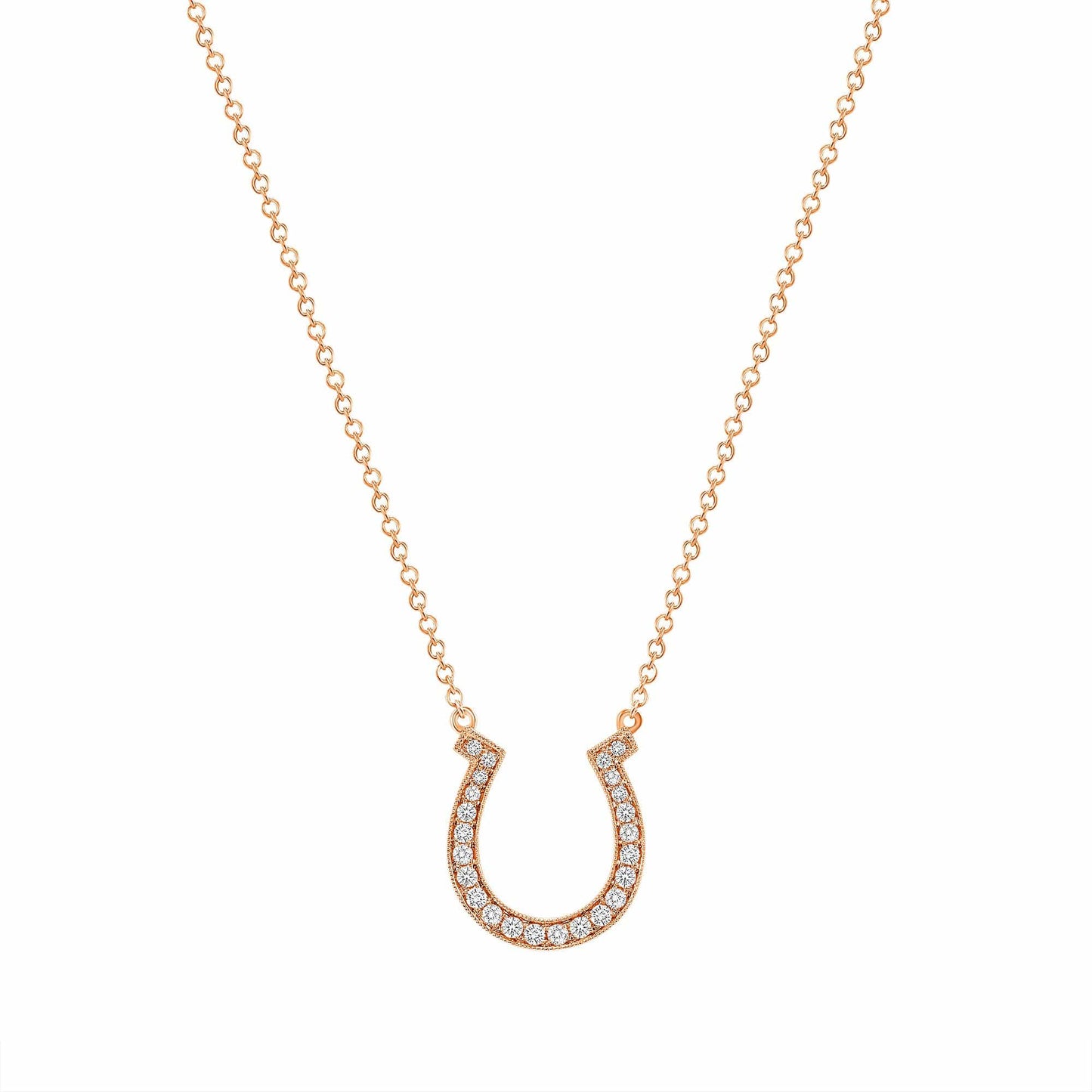 Load image into Gallery viewer, Horseshoe Necklace - Happy Jewelers Fine Jewelry Lifetime Warranty
