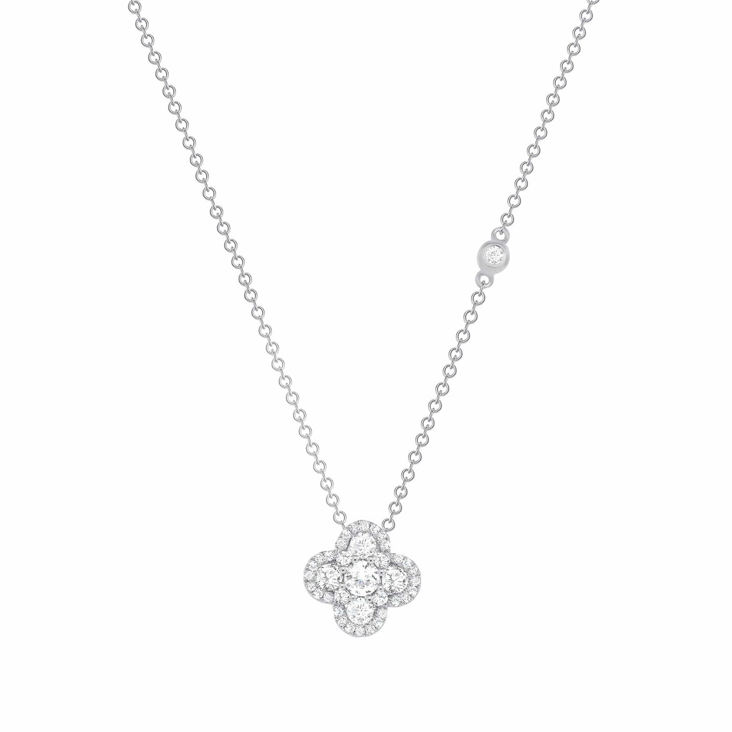 Diamond Floral Pendant - Happy Jewelers Fine Jewelry Lifetime Warranty