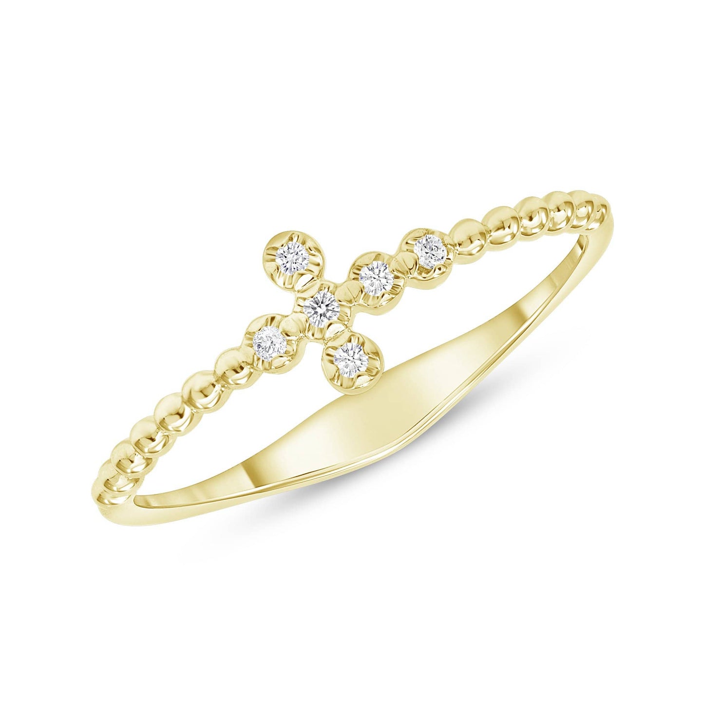 Load image into Gallery viewer, Mini Bubble Cross Ring - Happy Jewelers Fine Jewelry Lifetime Warranty
