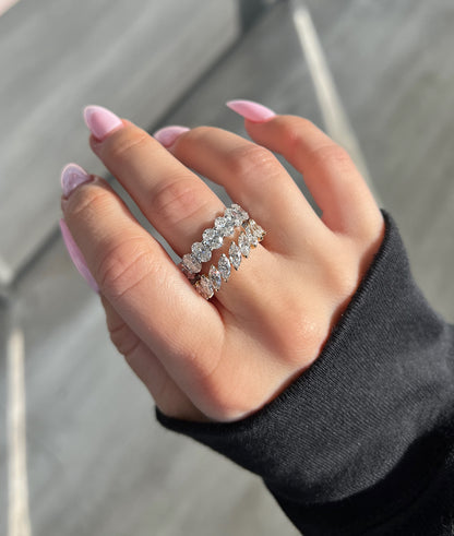 Diagonal Marquise Band - Happy Jewelers Fine Jewelry Lifetime Warranty